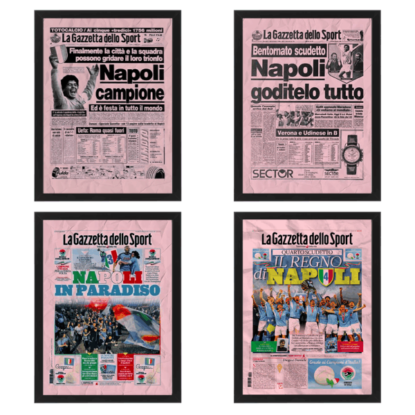 4 Scudetti - Poster Napoli