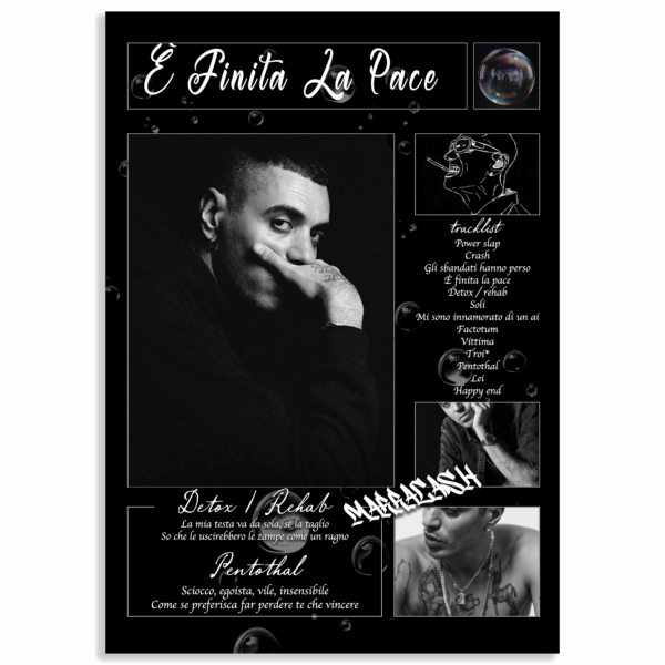 È finita la pace - Poster Marracash