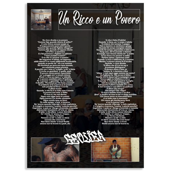 Un Ricco e un Povero - Poster Geolier